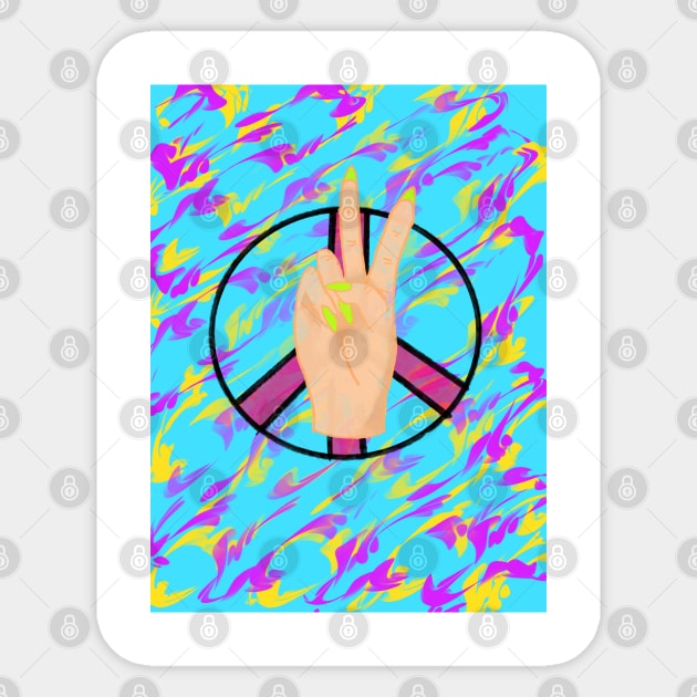 Peace out Sticker by Sweeney’s FunkyDesign  